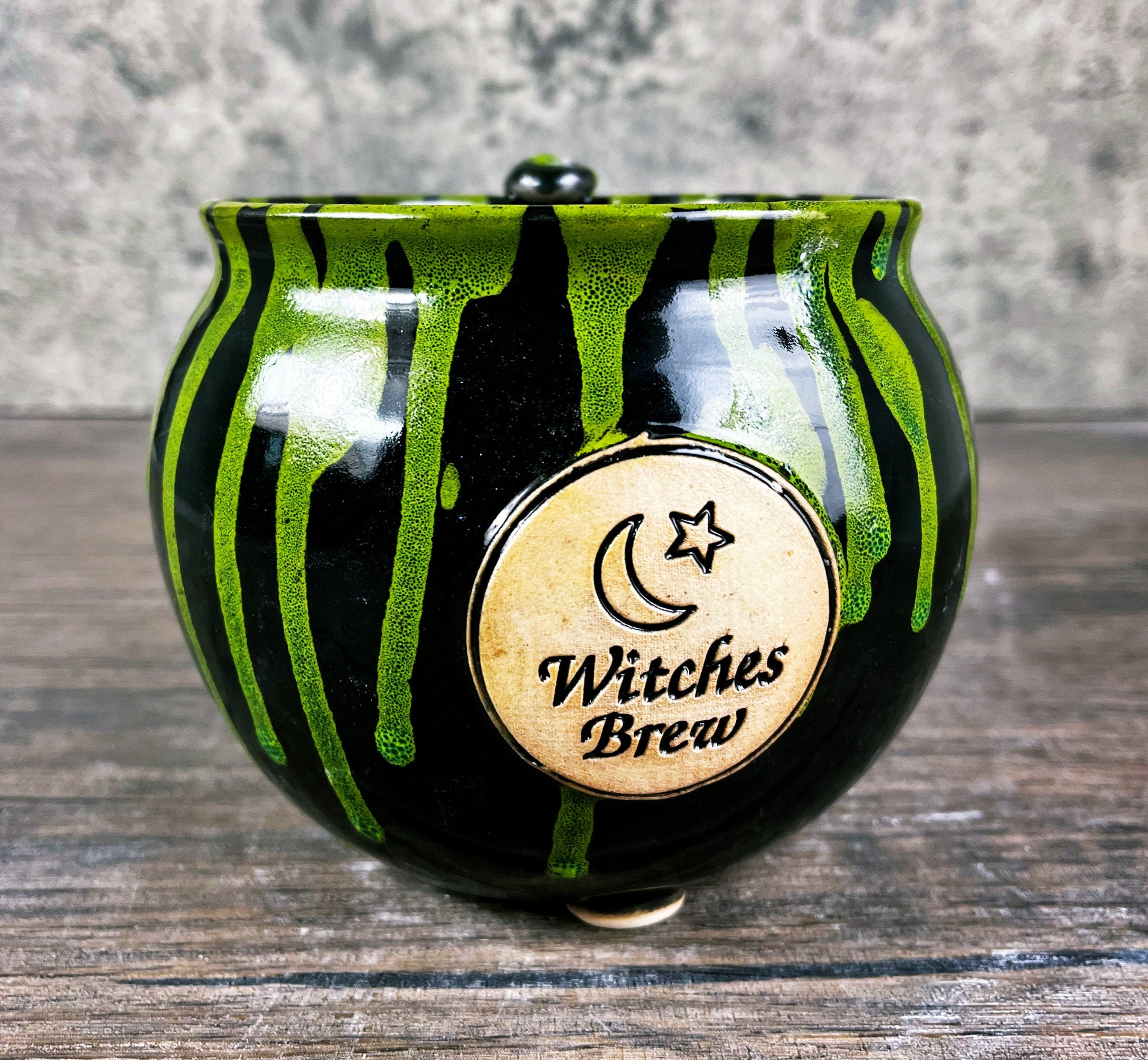 Beautiful Hand Thrown Witches Brew Cauldron Mug