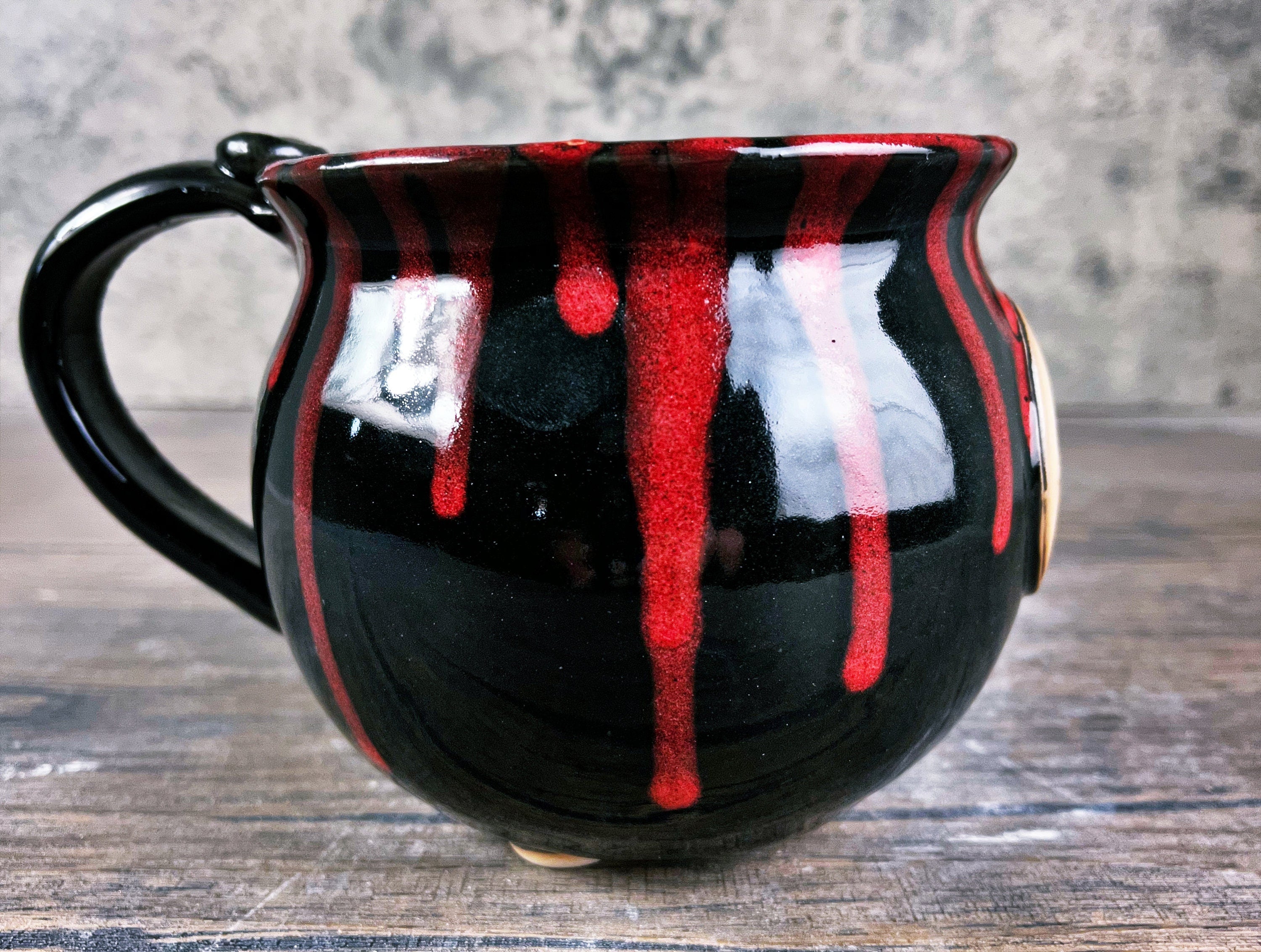 Beautiful Hand Thrown Witches Brew Cauldron Mug
