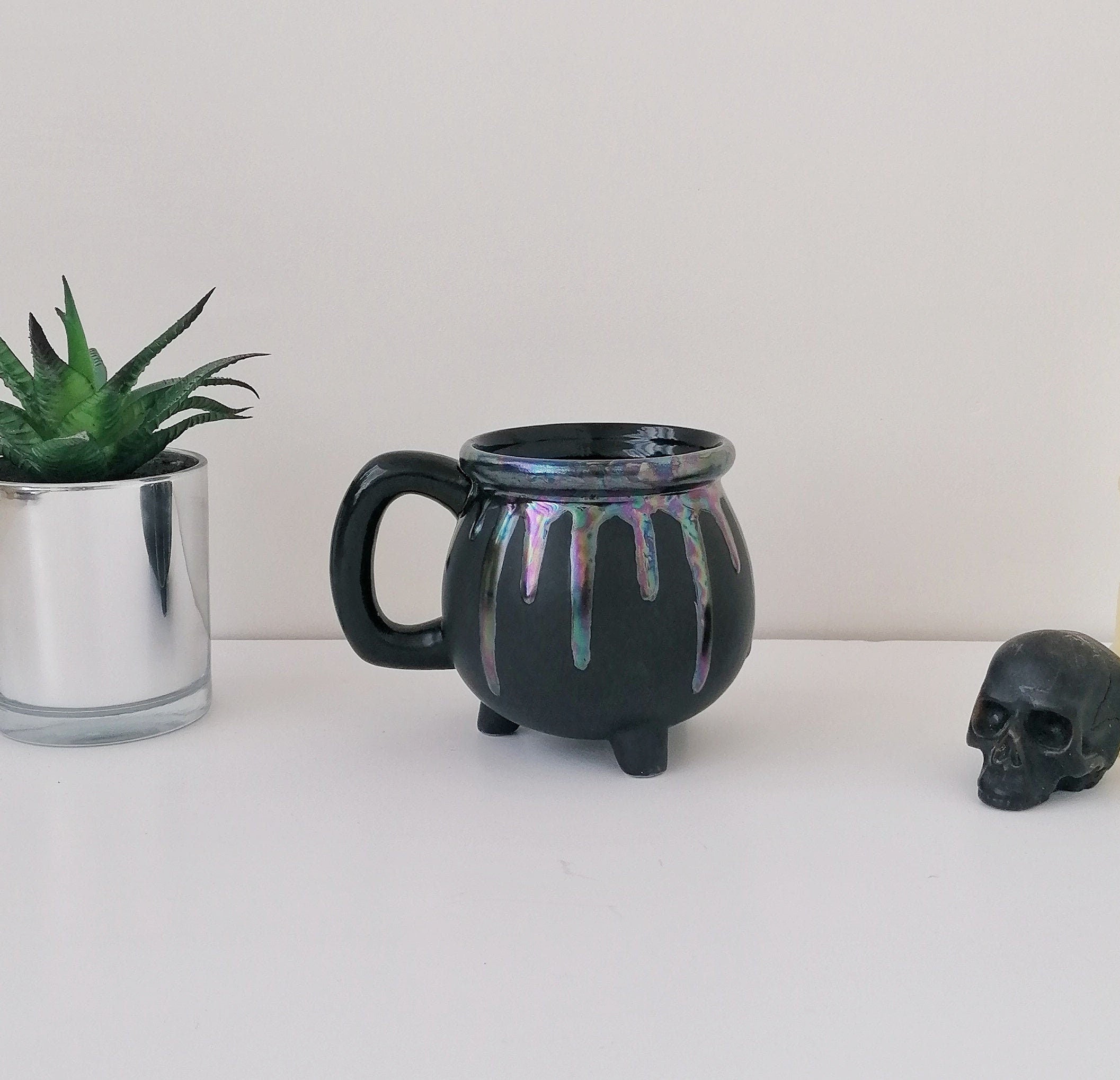 Pearlescent Cauldron Mug - Iridescent Oil Cauldron