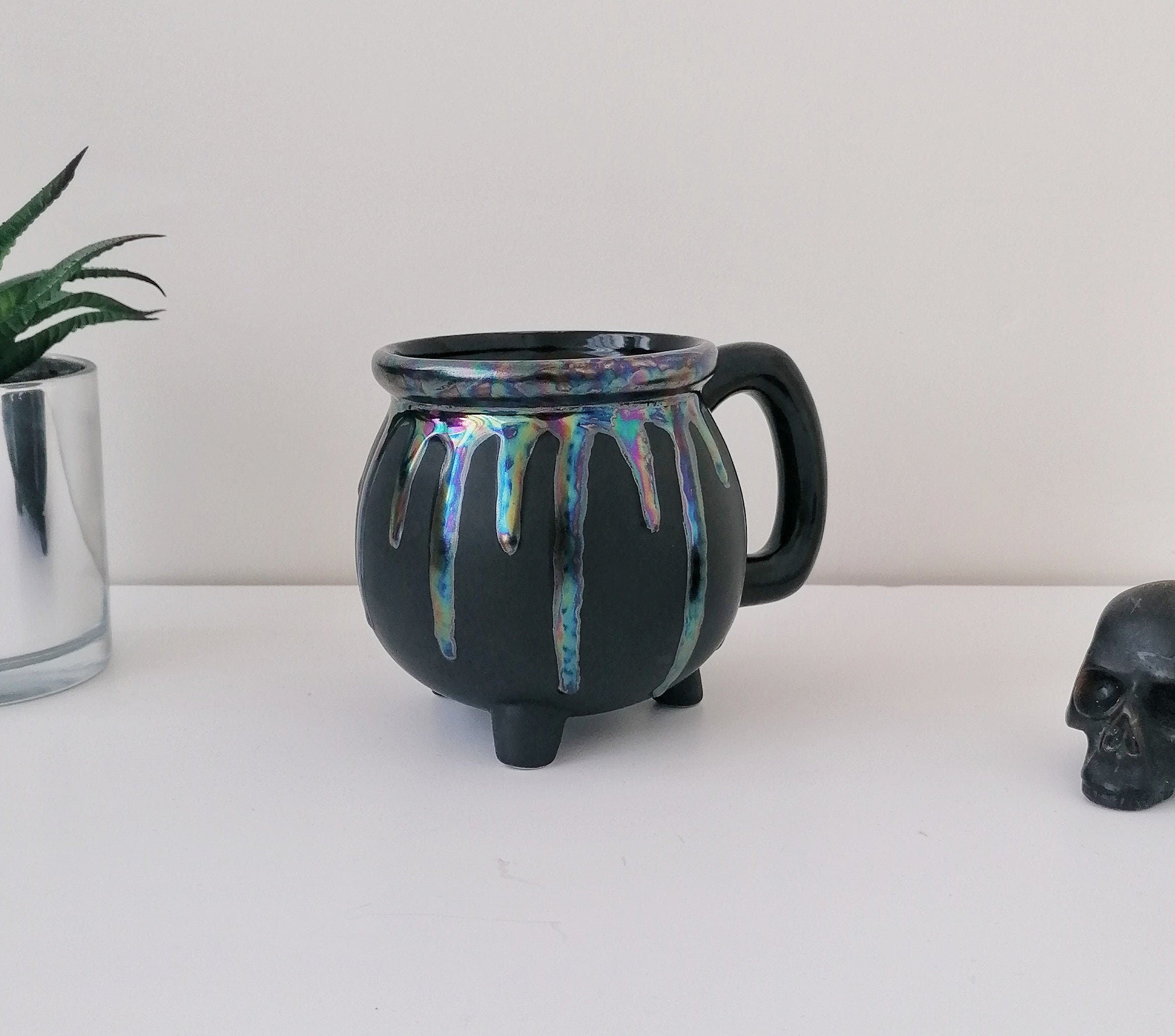 Pearlescent Cauldron Mug - Iridescent Oil Cauldron