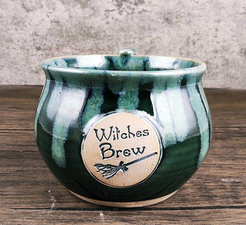 Beautiful Hand Thrown Witches Brew Cauldron Mug