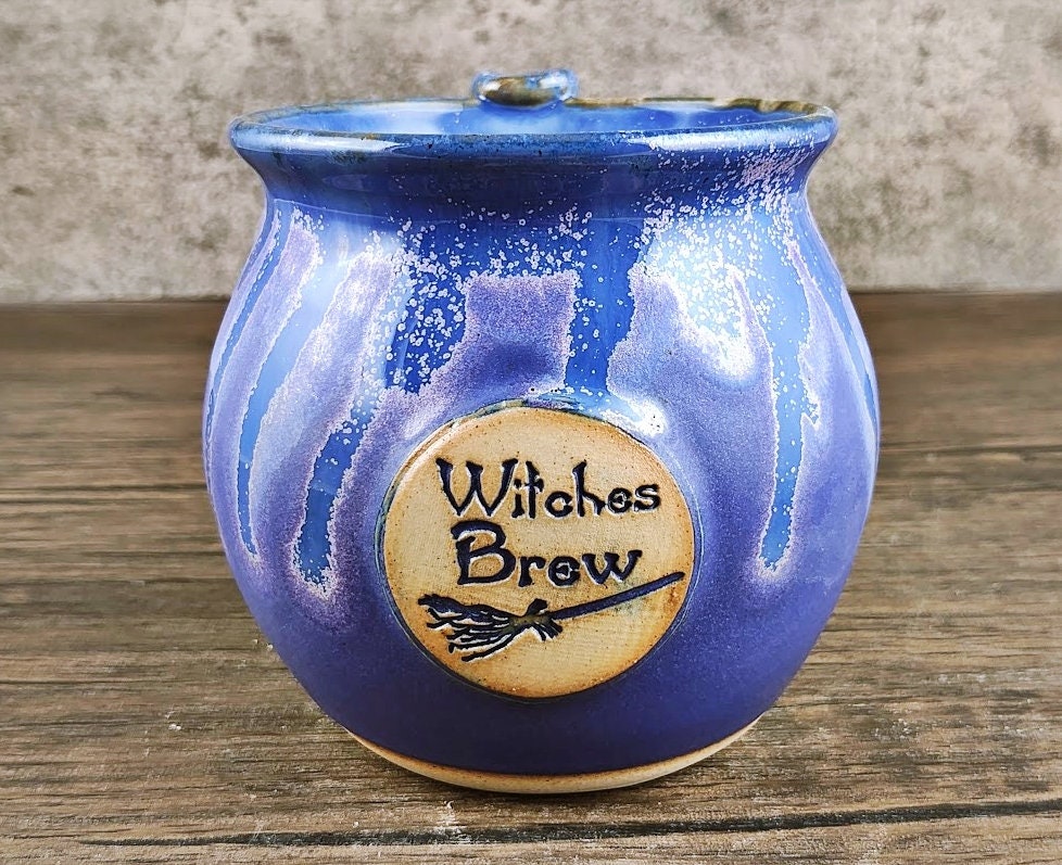 Beautiful Hand Thrown Witches Brew Cauldron Mug