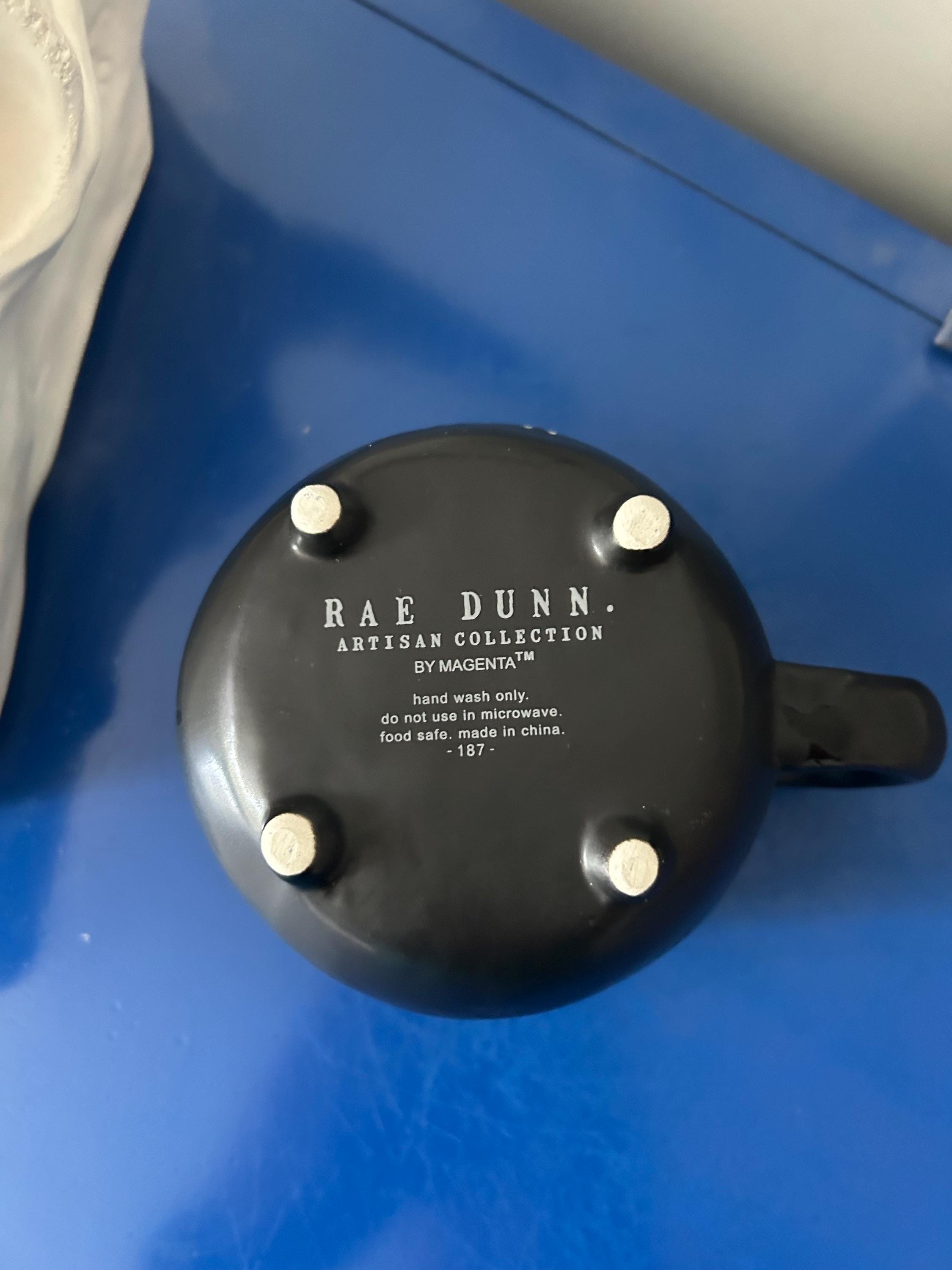 Rae Dunn Purple and Black Cauldron Shaped Witch’s Brew Mug