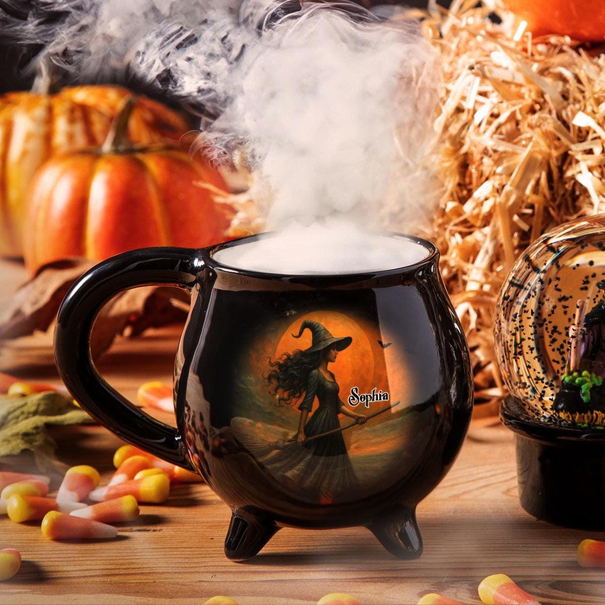 Witching You a Wicked Brew Custom Witch Cauldron Mug