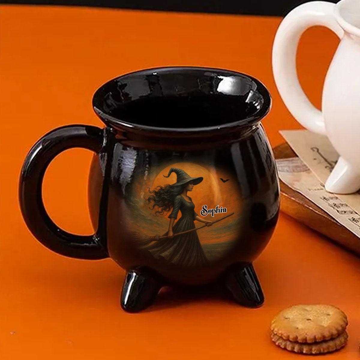 Witching You a Wicked Brew Custom Witch Cauldron Mug