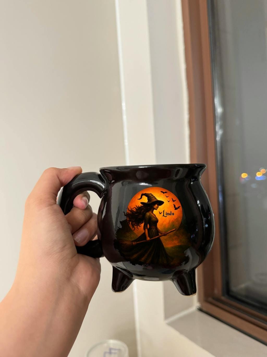 Witching You A Wicked Brew Witch Cauldron Coffee Mug