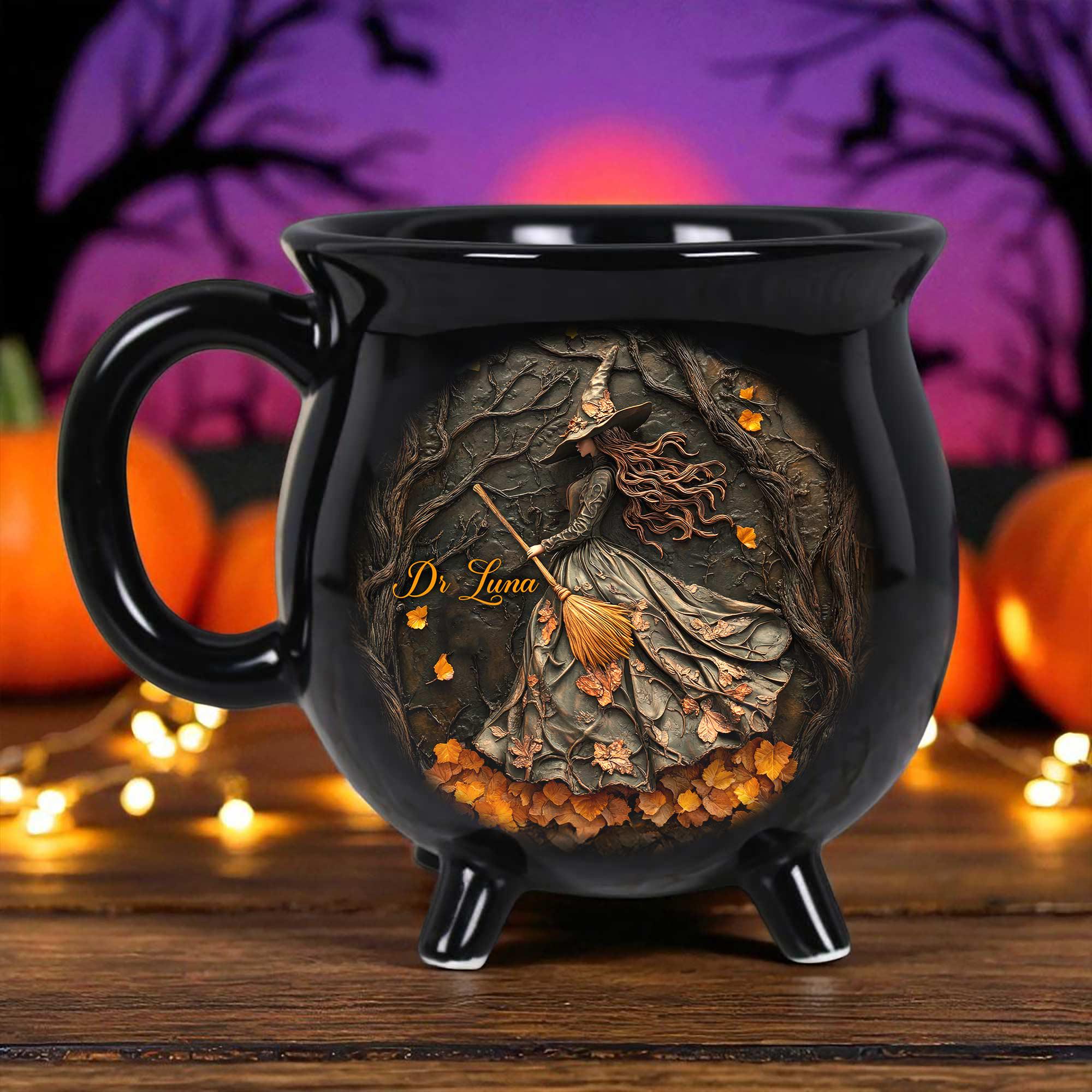 Personalized Beautiful Witch Brew Cauldron Mug
