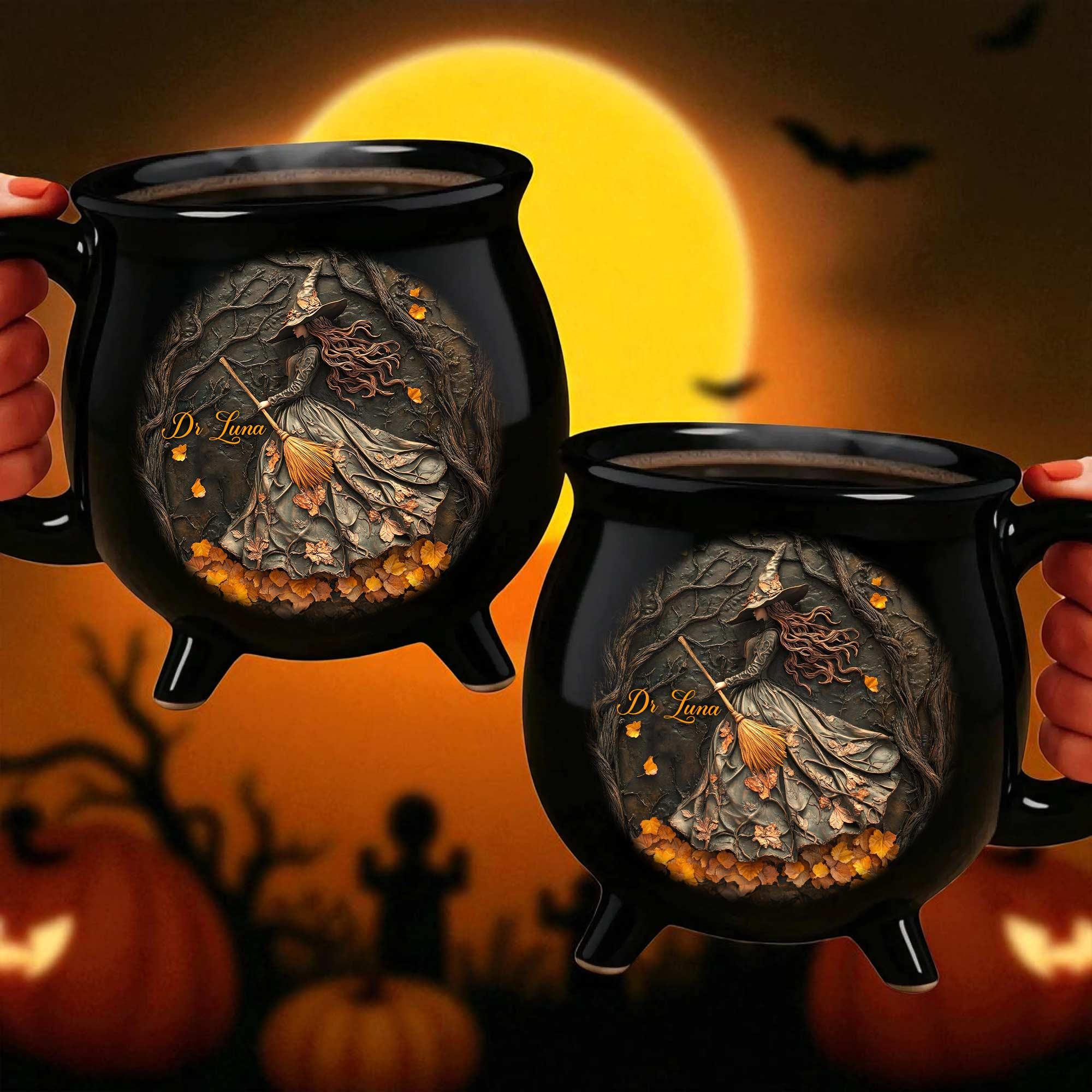 Personalized Beautiful Witch Brew Cauldron Mug