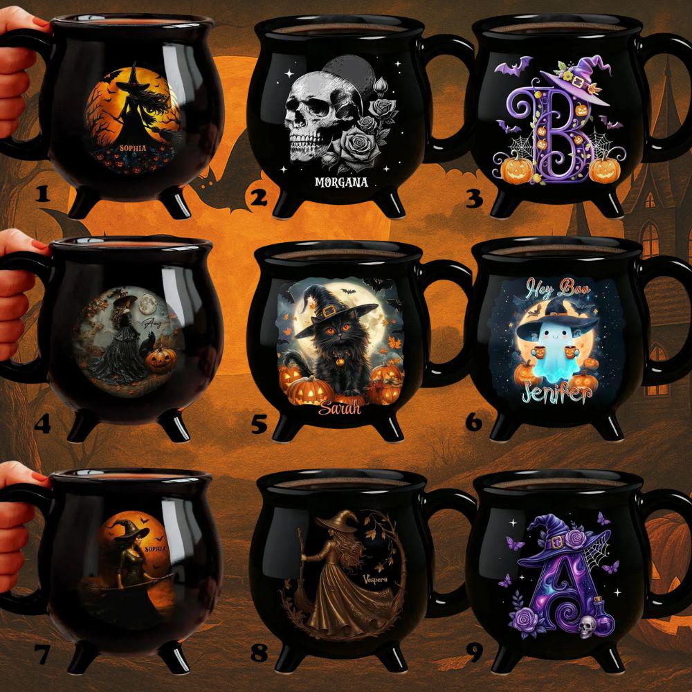 Personalized Witch Cauldron Mug with Custom Name