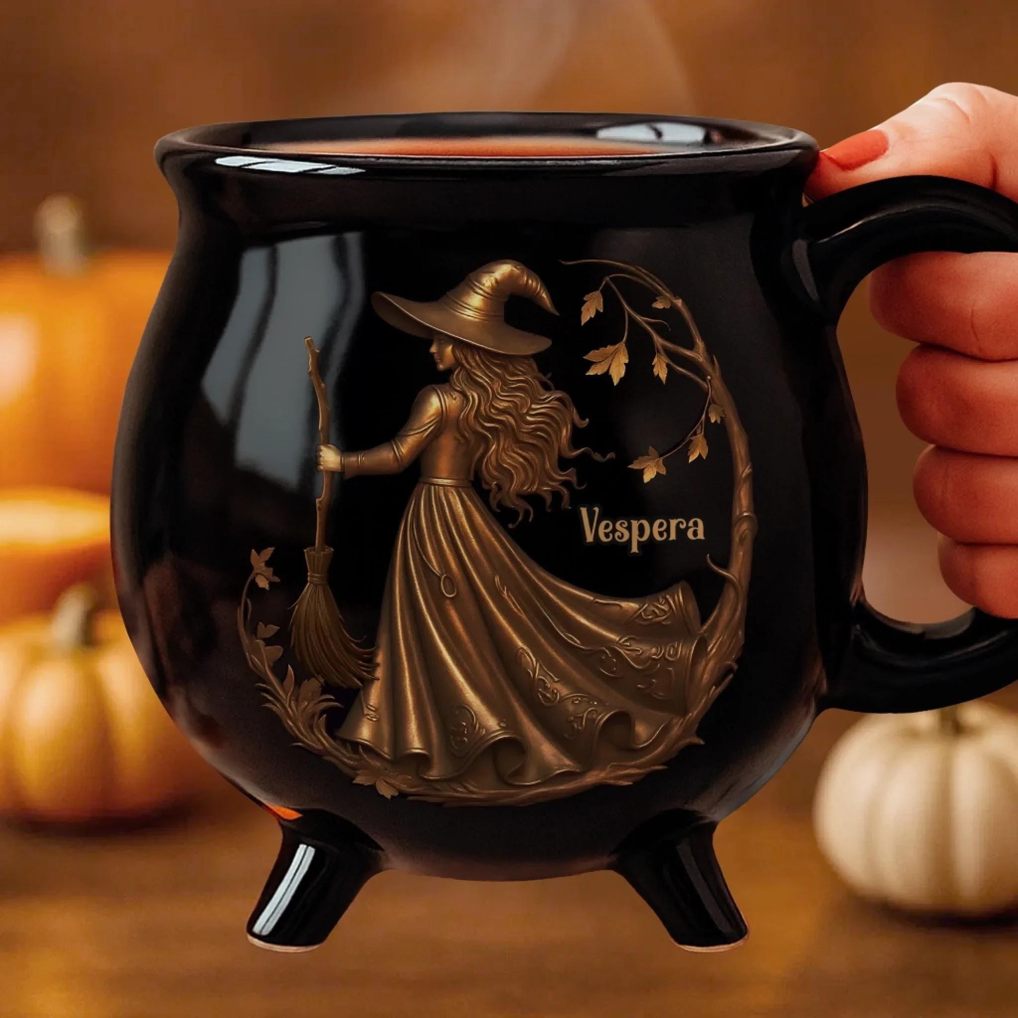 Personalized Witch Cauldron Mug with Custom Name