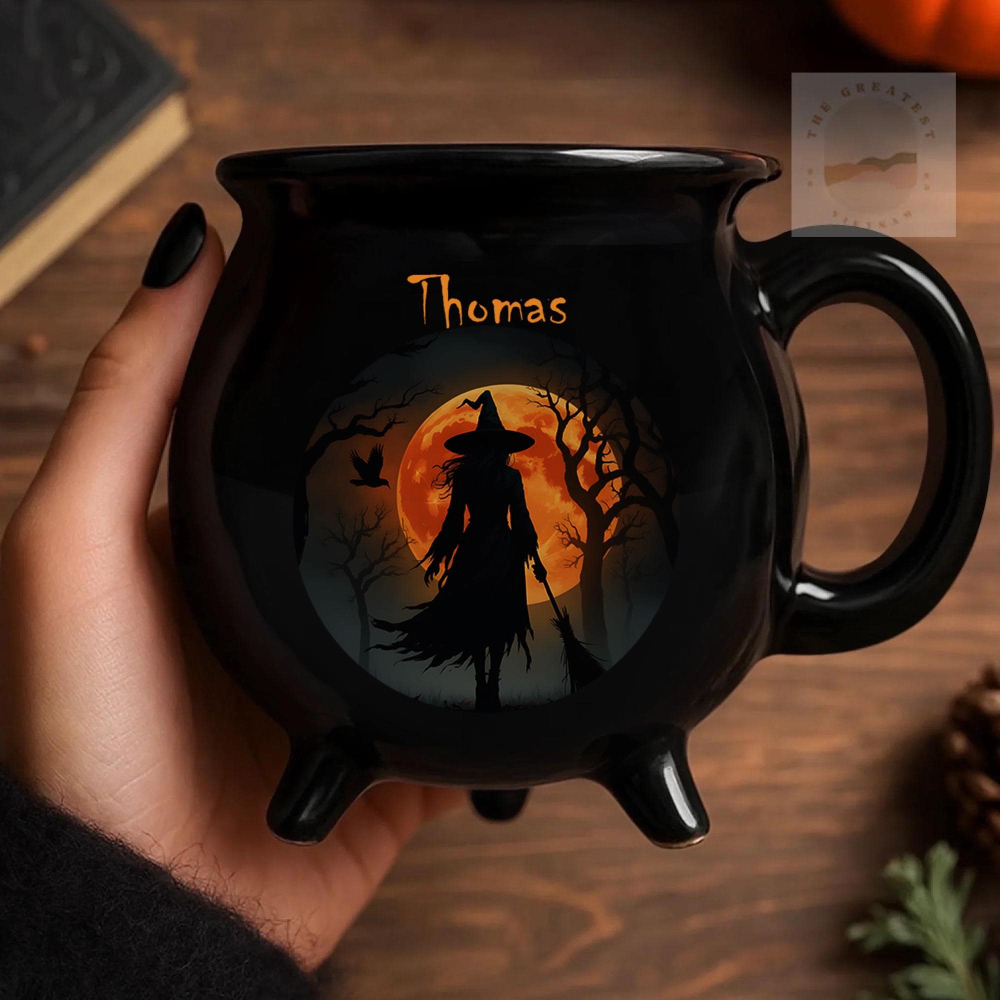 Personalized Witch Cauldron Coffee Mug