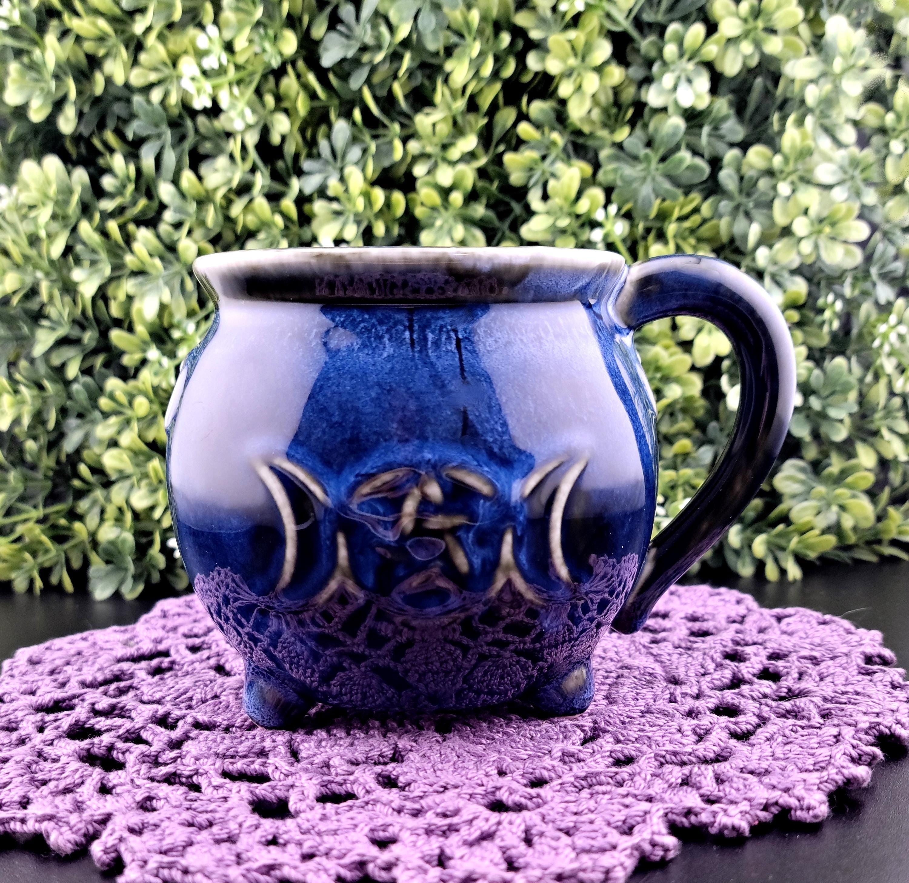 Triple Moon Pentacle Witchy Altar Mug