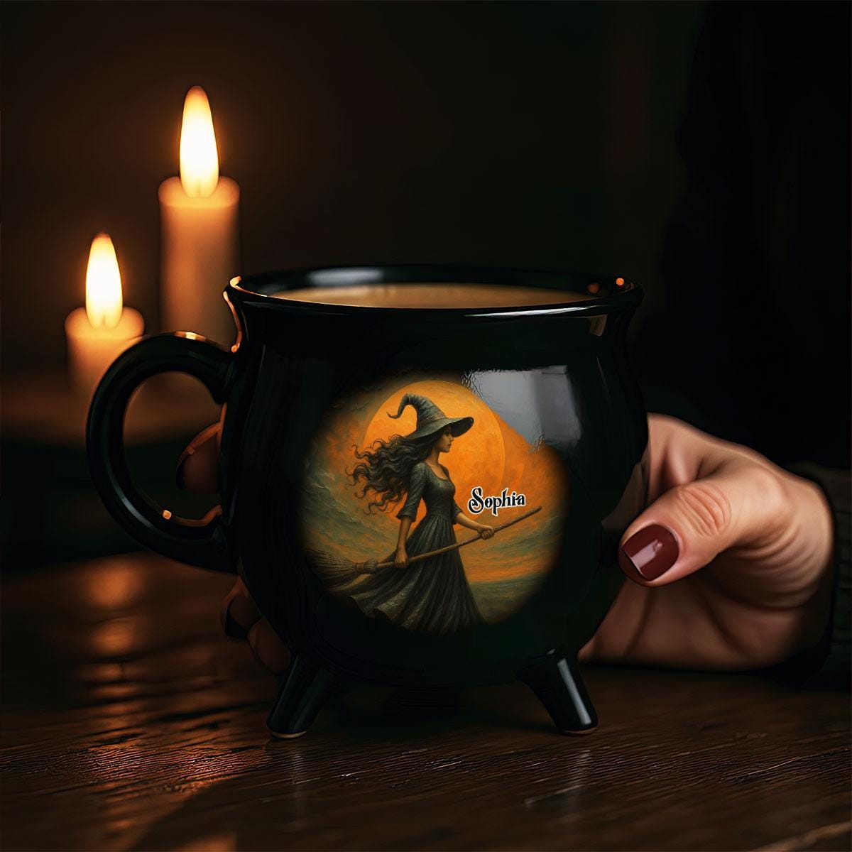 Witching You a Wicked Brew Custom Witch Cauldron Mug