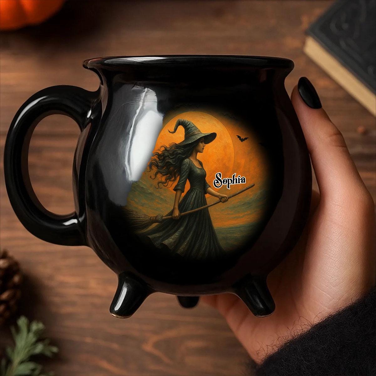 Witching You a Wicked Brew Custom Witch Cauldron Mug