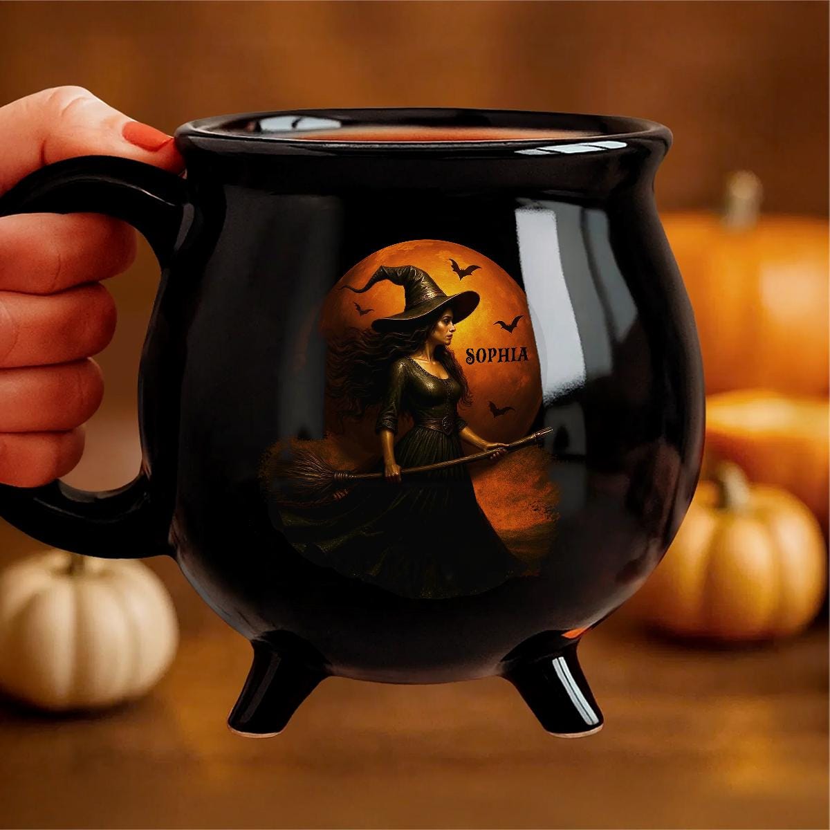 Personalized Witch Cauldron Mug