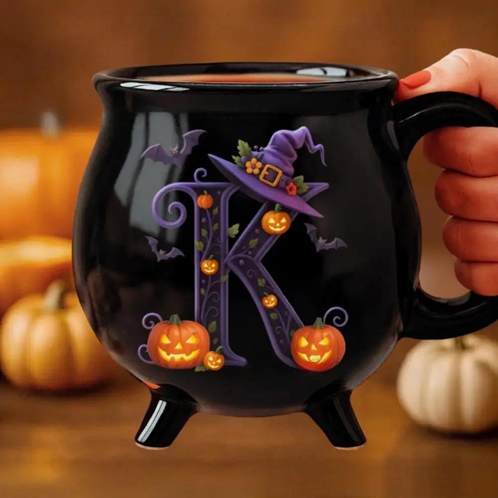 Personalized Name Ceramic Cauldron Halloween Mug