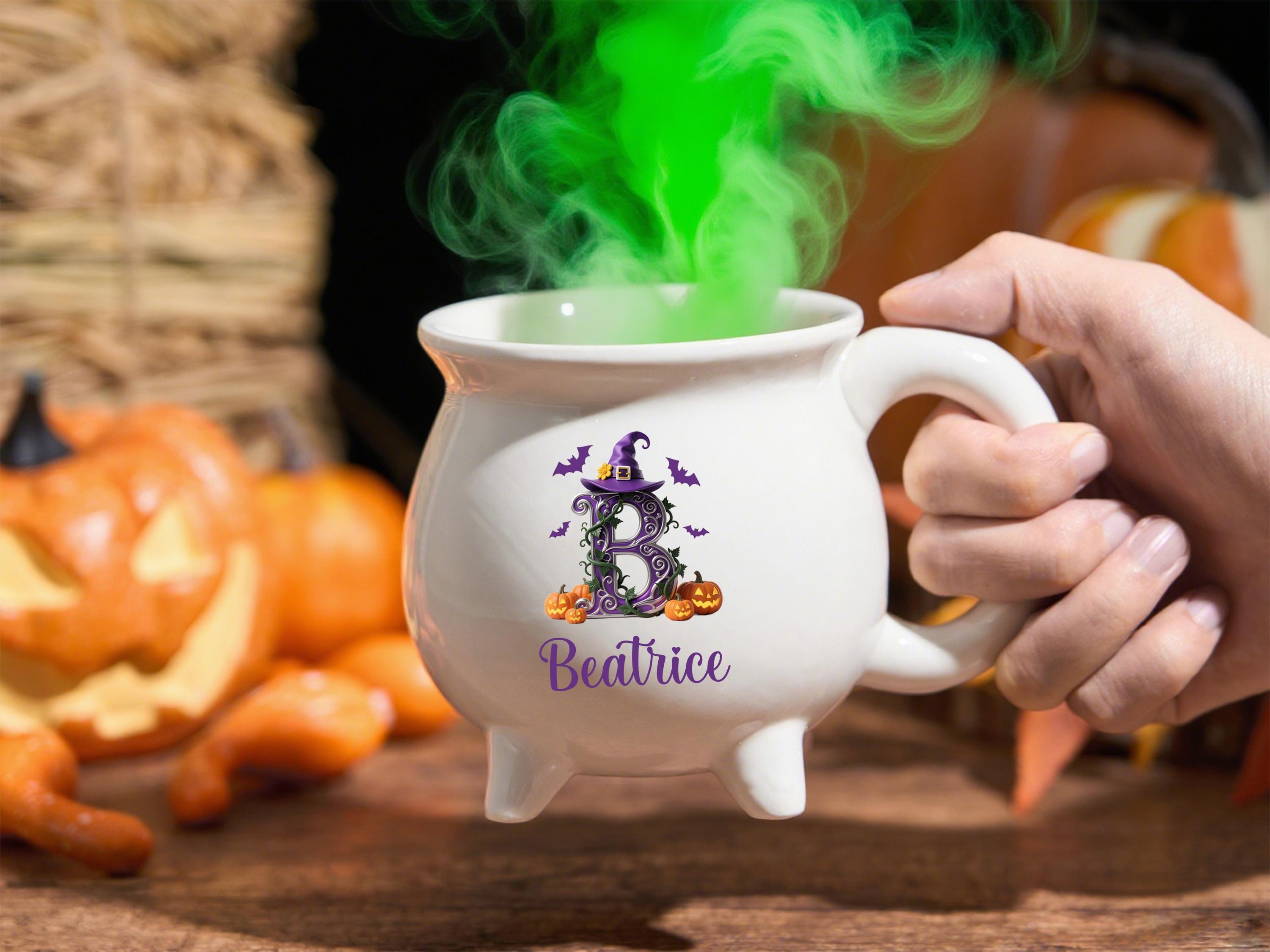 Custom Witches Brew Black Cauldron Mug Cup