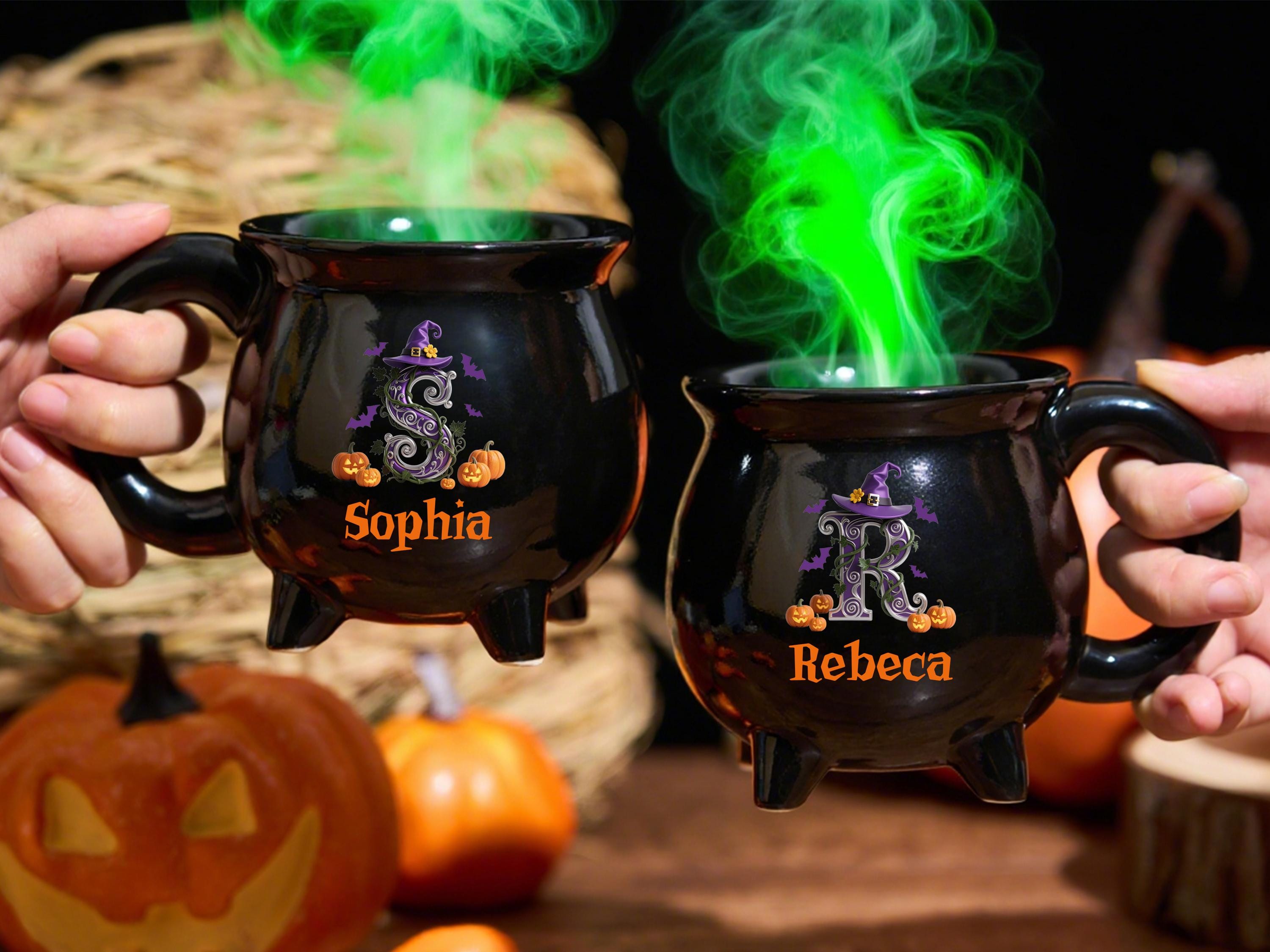 Custom Witches Brew Black Cauldron Mug Cup