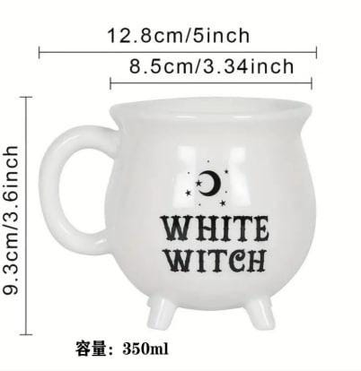 Custom Witch Coffee Cup with Bats