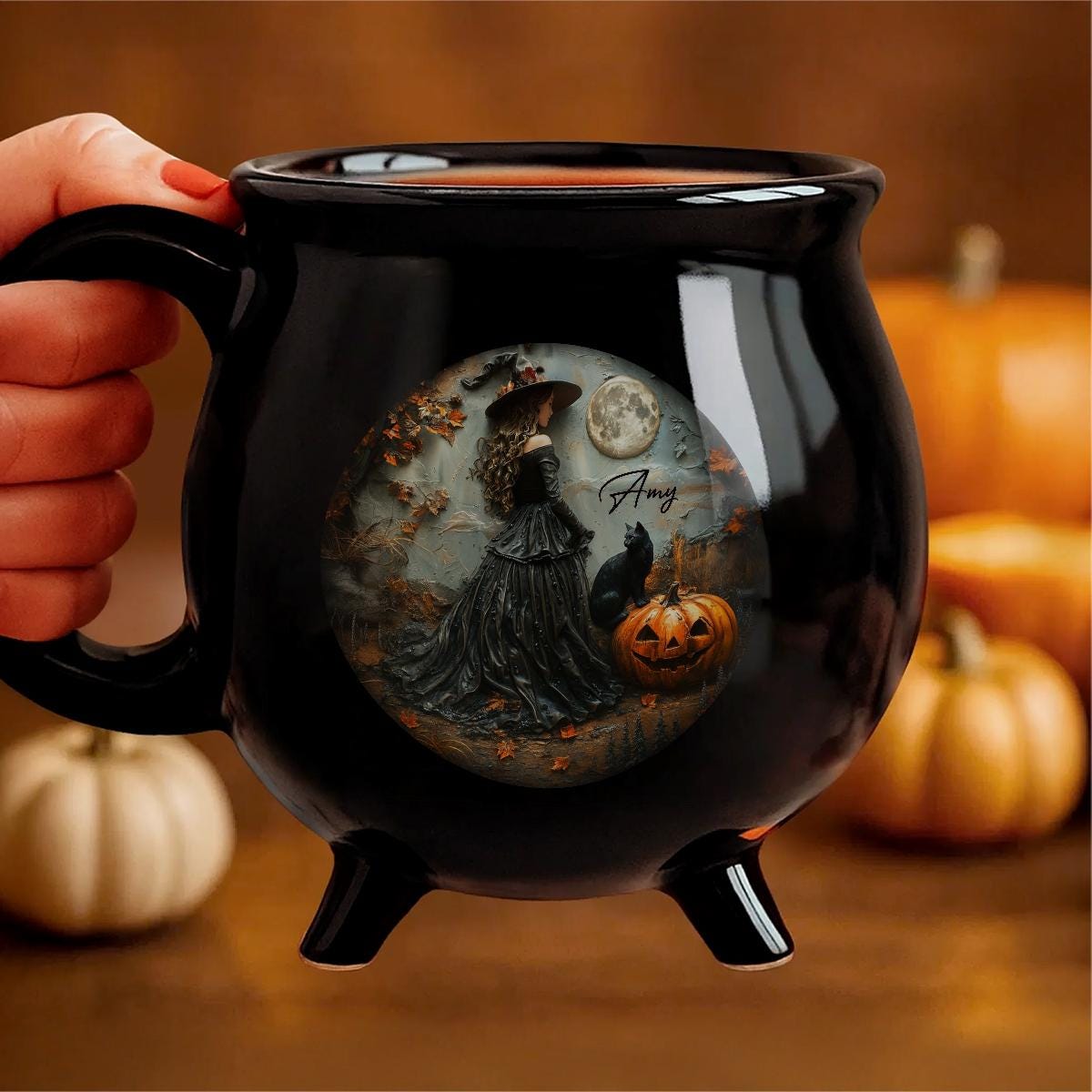 Personalized Witch Cauldron Mug