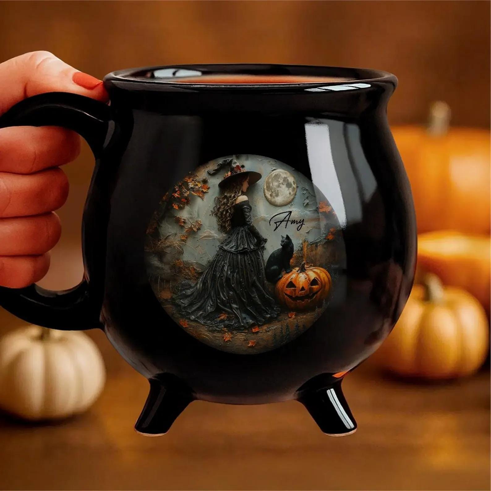 Personalized Witch Cauldron Mug with Custom Name