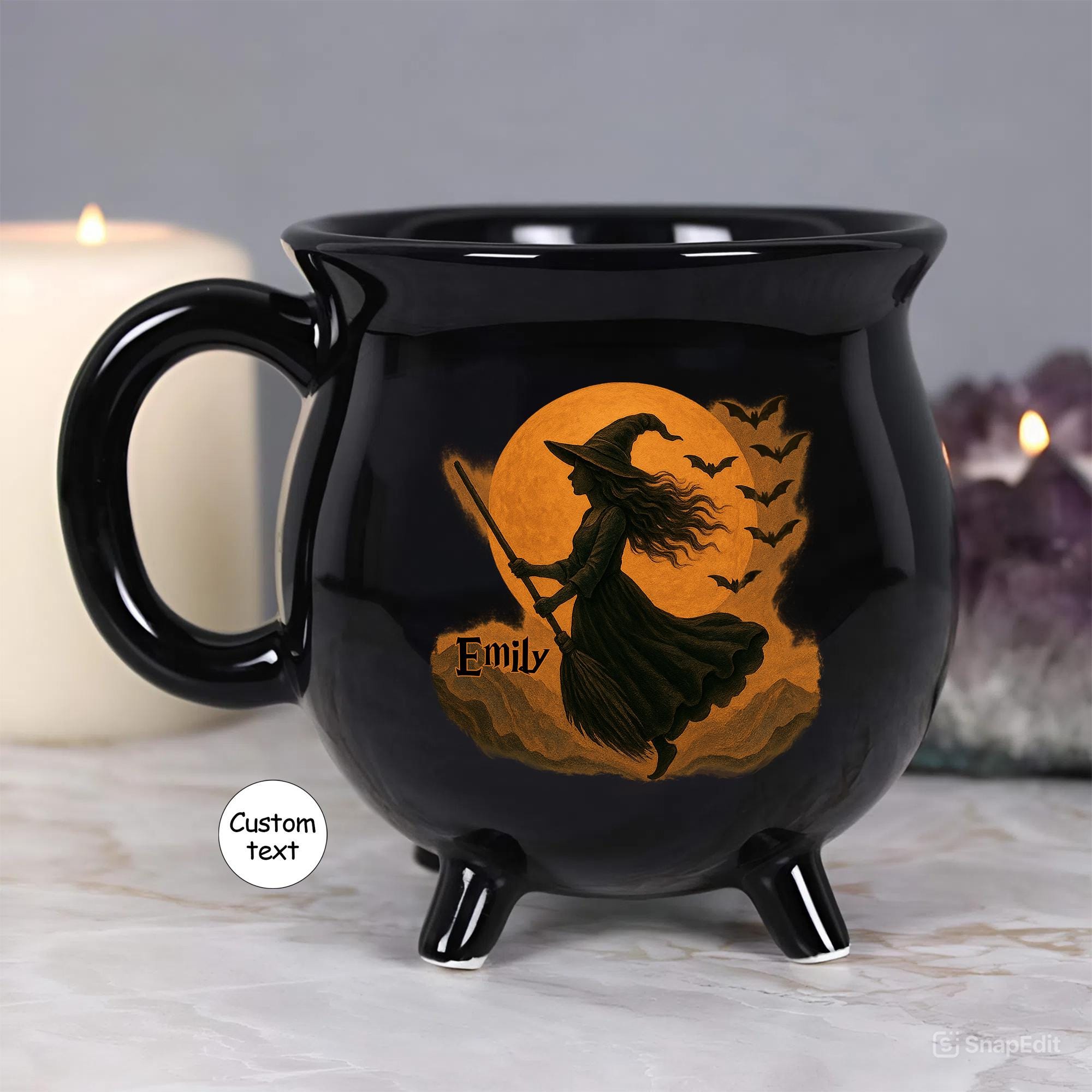 Personalized Cauldron Mug Halloween Witchcraft Gift