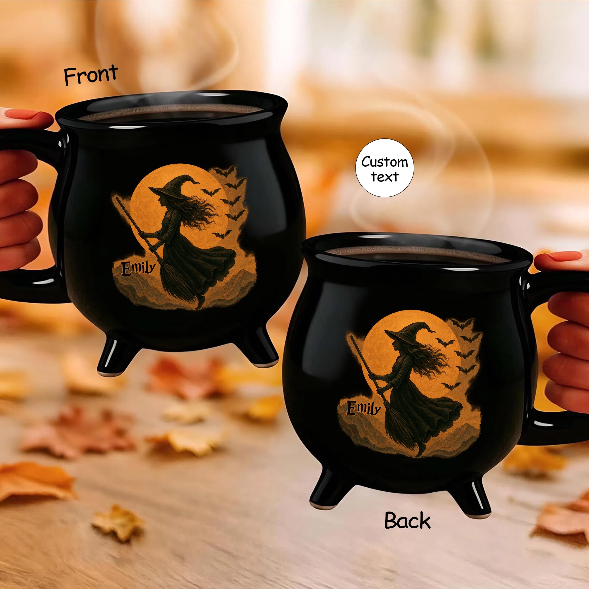 Personalized Cauldron Mug Halloween Witchcraft Gift
