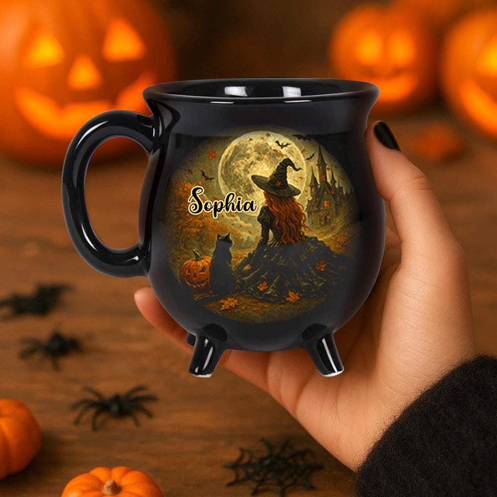 Custom Name Gothic Coffee Cup