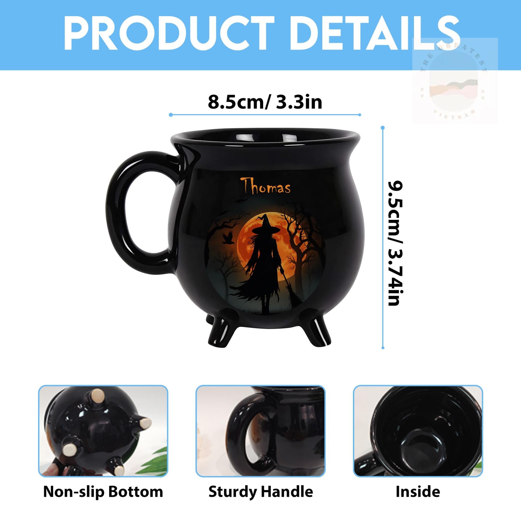 Personalized Witch Cauldron Coffee Mug
