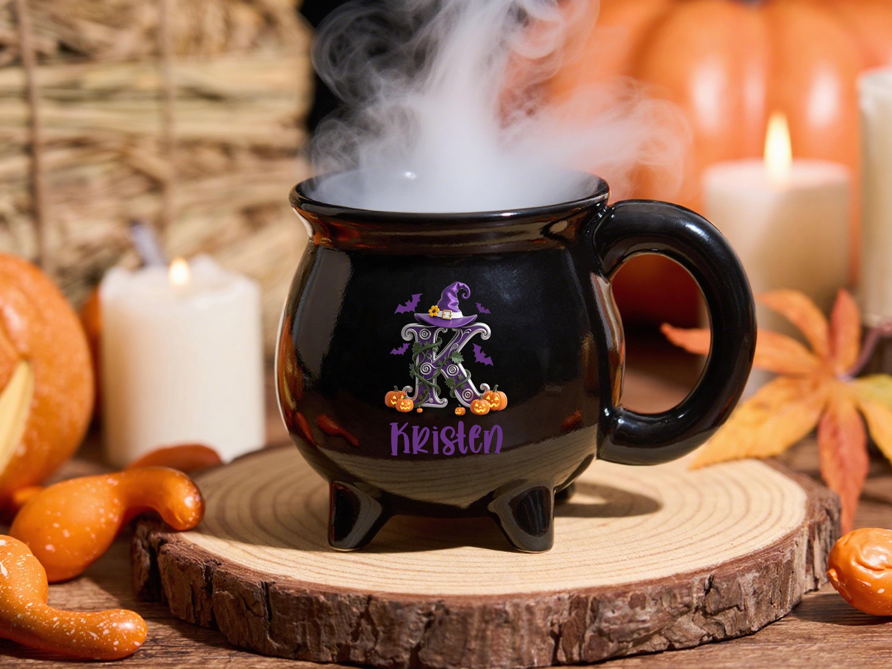Custom Witches Brew Black Cauldron Mug Cup