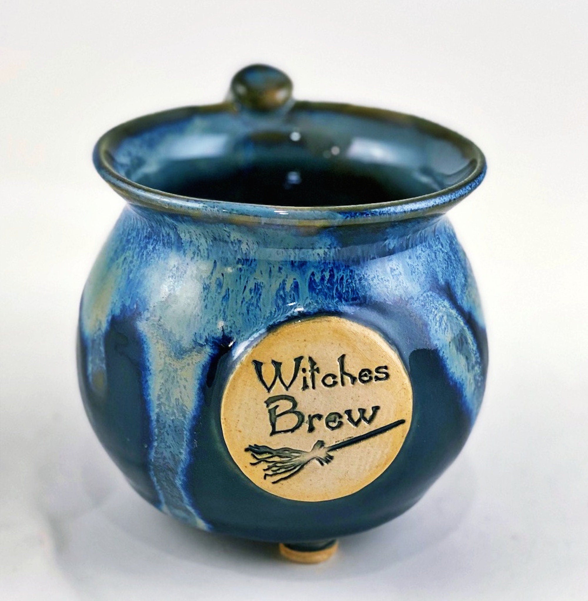 Beautiful Hand Thrown Witches Brew Cauldron Mug