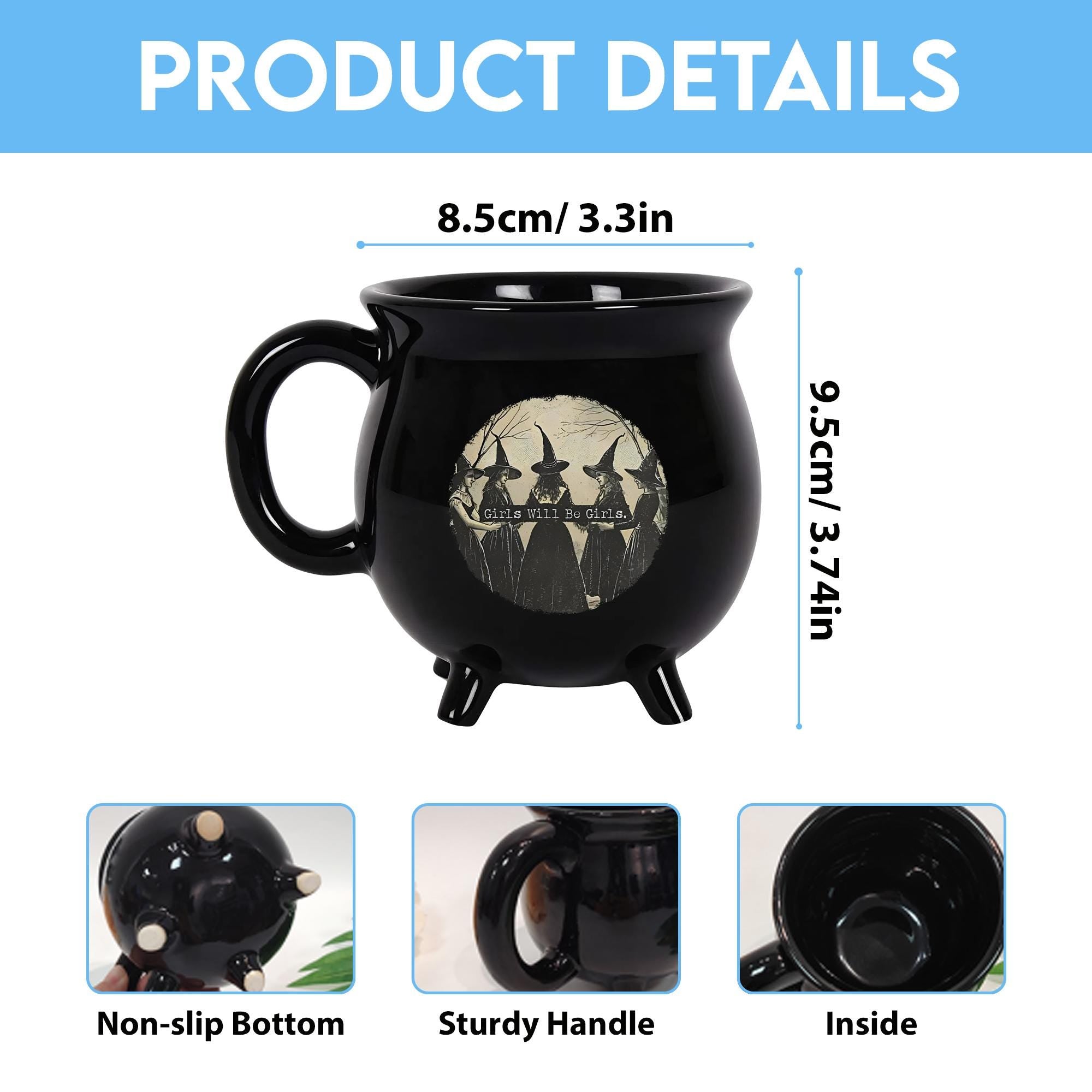 Girls Will Be Girls Witch Cauldron Mug
